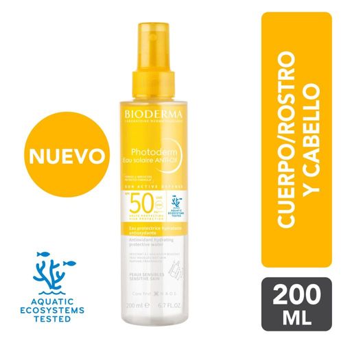 Fotoprotector Bioderma Agua Solar Antioxidante Spf50 200Ml