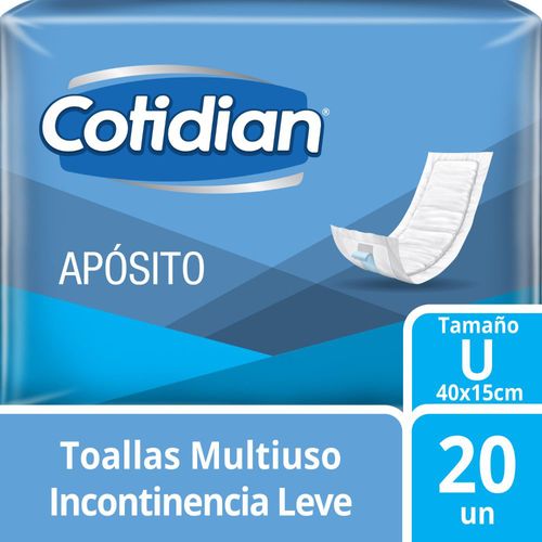 Toalla Multiuso Cotidian Talla U. - Bolsa 20 UN