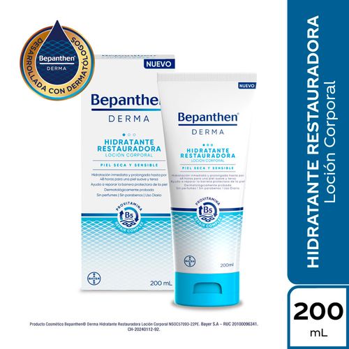 Loción Corporal Bepanthen Derma Hidratante Restauradora - Tubo 200ML