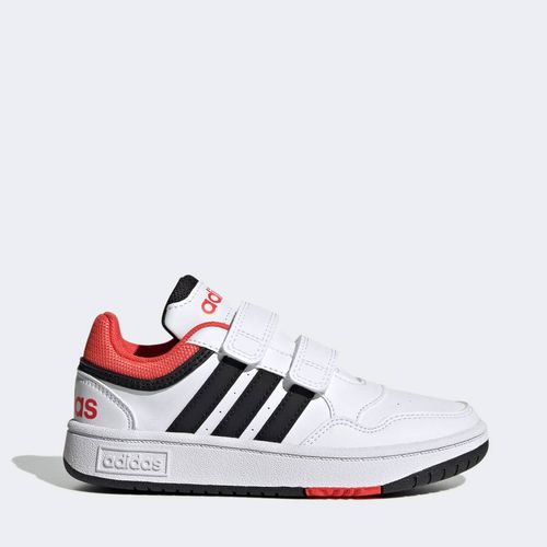 Zapatillas Urbanas Adidas Pre Escolar H03863 Hoops 3.0 Cf C Cuero Blanco