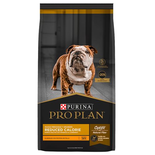 Comida Reduce Calorías para Perros Adultos Purina Proplan Raza Mediana 12kg