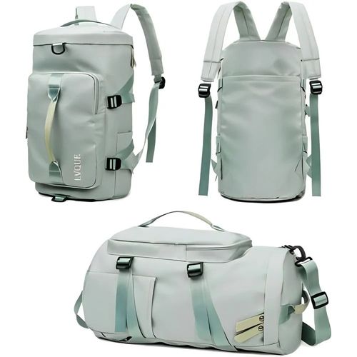 Mochila Bolso de Viaje Multiusos Maleta Deportiva Verde Lima