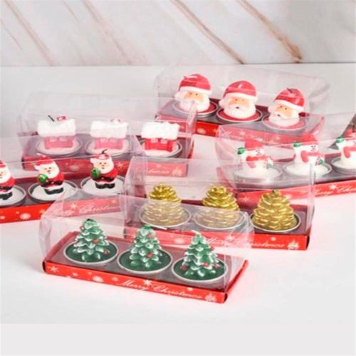 Tripack  de 3 velas de Navidad