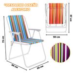 Silla-Plegable-para-Playa-Jardin-Camping-Terraza-Multicolor