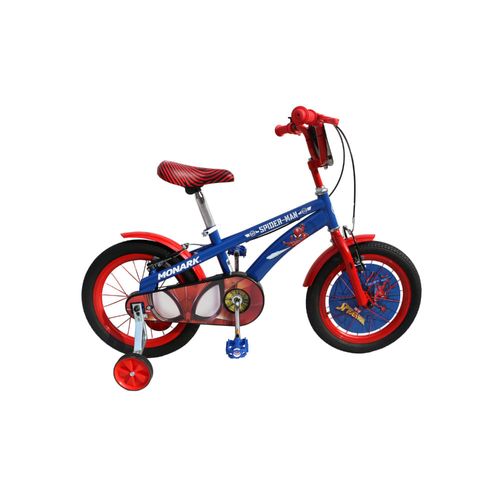 Bicicleta Monark Para Niño Aro 16" The Amazing Spider-Man 16" Azul/Rojo