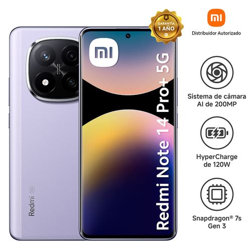 Celular Redmi Not14 Pro+5G 8GB RAM 256GB ROM Violeta Lavanda