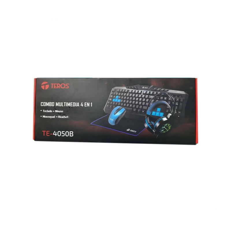 Combo-Teclado-Mouse-Headset-Mouse-Pad-Teros-TE-4050B--Negro-