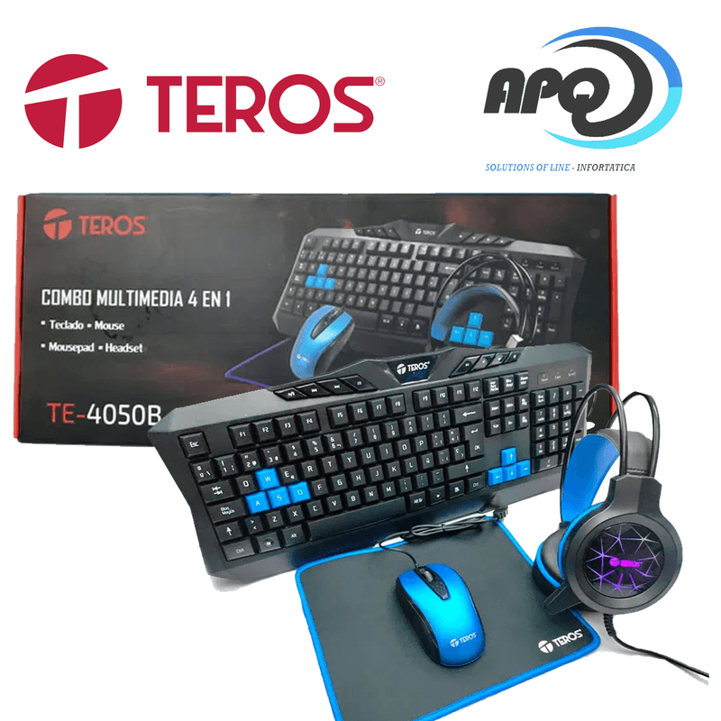 Combo-Teclado-Mouse-Headset-Mouse-Pad-Teros-TE-4050B--Negro-