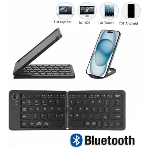 Mini Teclado Inalambrico Bluetooth plegable delgado ios win android