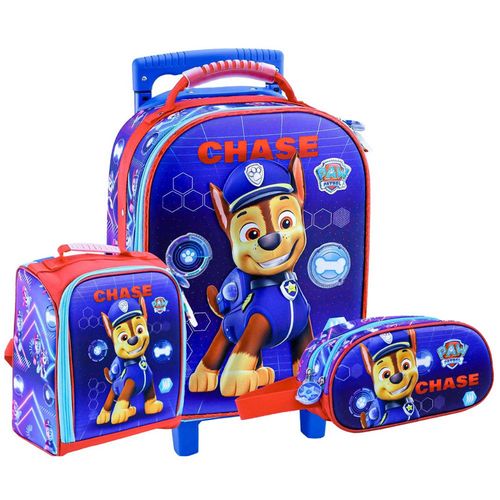 Set Scool Magic Maleta Lonchera Cartuchera Paw Patrol Satín