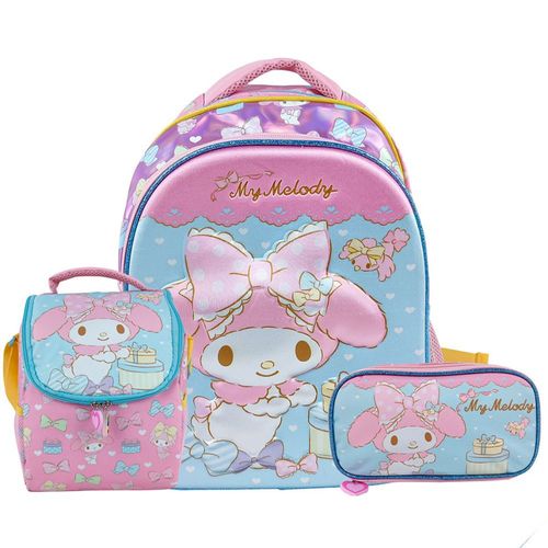 Set Scool Magic Mochila Lonchera Cartuchera My Melody A4