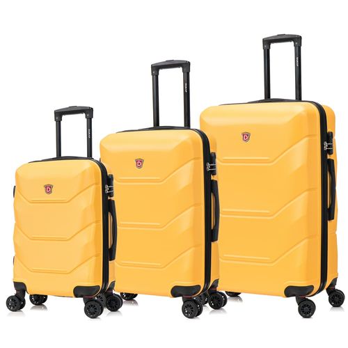 MALETAS DE VIAJE SET DE 3 ZONIX MOSTAZA ZOJM