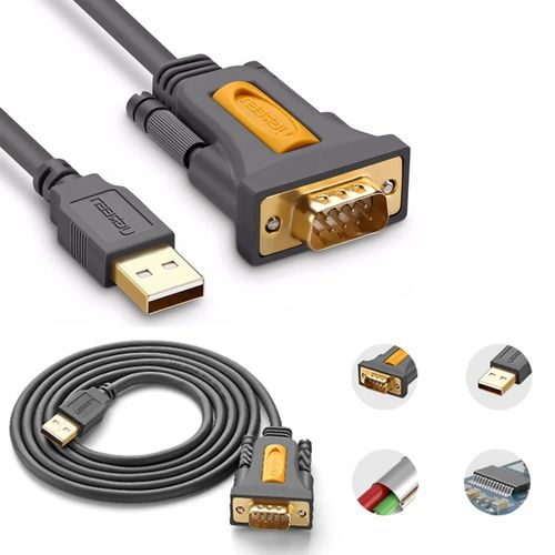Cable Adaptador USB a Serie RS232 DB9 Serial 3 metros UGREEN