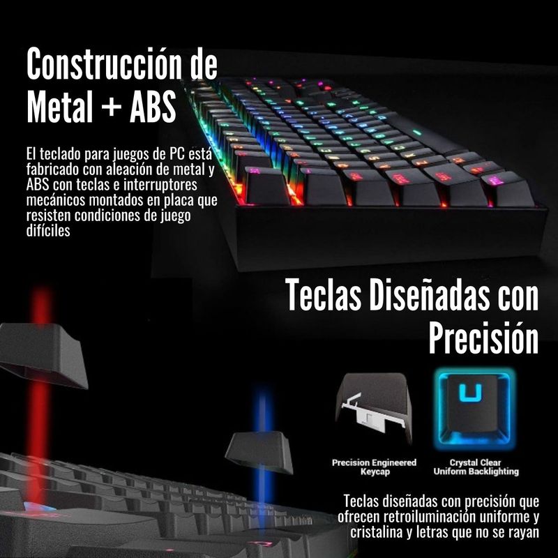 Redragon---Kit-Mitra-K551-Switch-Blue---Griffin-M607-RGB