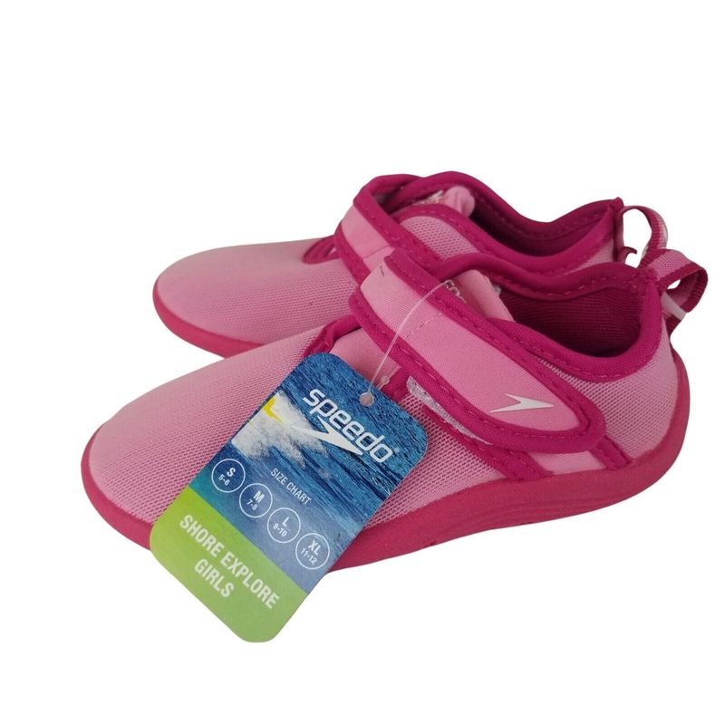 Zapatos-de-agua-o-Aquashoes-Speedo-para-niñas---Rosa-Talla-XL