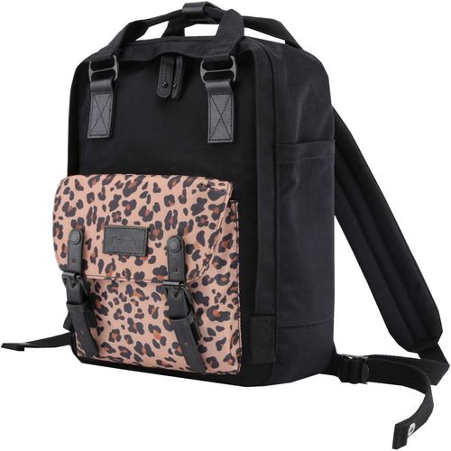 Himawari - Mochila H188L-62 escolar o viaje porta Laptop - Leopardo y Negro