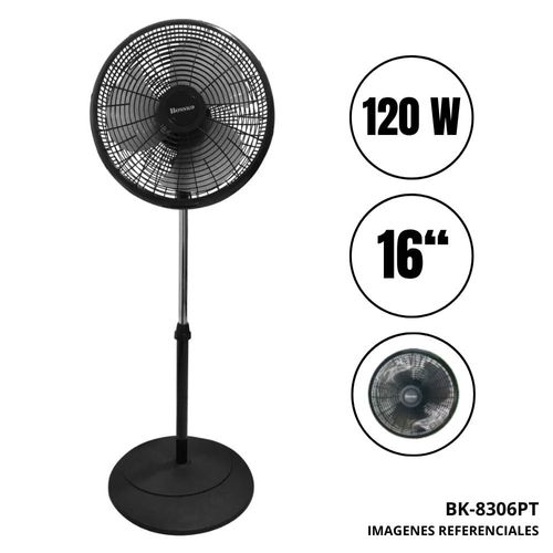 VENTILADOR 16” PEDESTAL BOSSKO BK-8306PT (JYA)