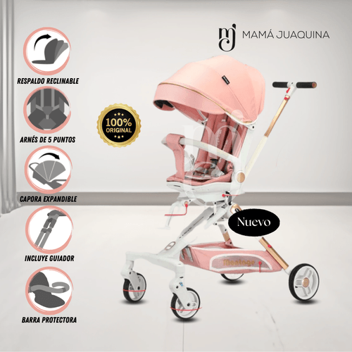 Coche Paseo de Lujo «KOTONE II» Rosa