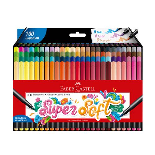 Faber Marcador Supersoft Est Ctn FABER CASTELL x1un