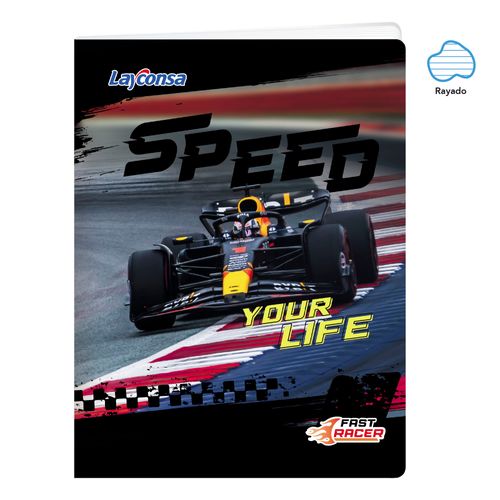 Cuadernos grapados Ray Racer 80H 70G LAYCONSA