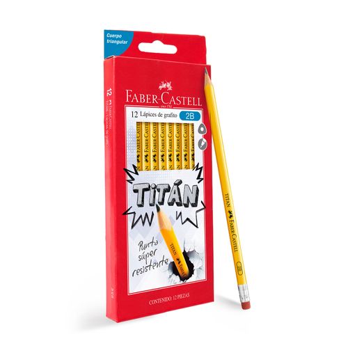 Faber Lápiz Titan Amarillo 2B FABER CASTELL x1un