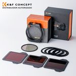 Sistema-de-Portafiltros-Cuadrado-K-F-Concept-X-PRO--CPL-de-95mm---ND8---ND64---ND1000---4-Anillos-Adaptadores--SKU1877