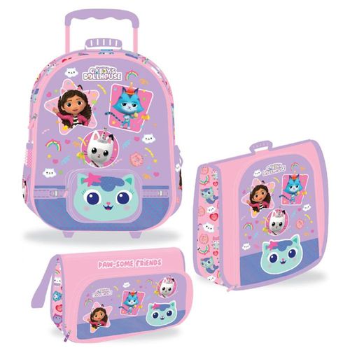 Set Maleta Lonchera Cartuchera Oficio Gabbys Dollhouse