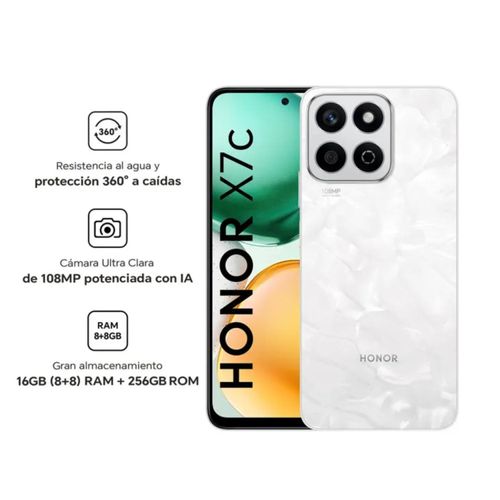 Honor Celular X7C ALT-LX3 8GB 256GB 6" Moonlight White