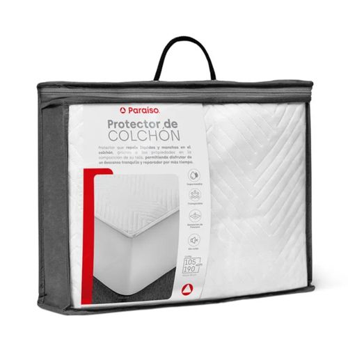 Paraíso Protector de Colchón Impermeable 1.5PLZ Blanco