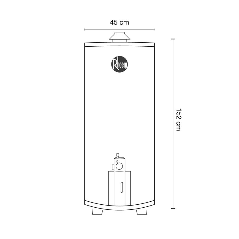 TERMOTANQUE-152L-RHEEM-GLP