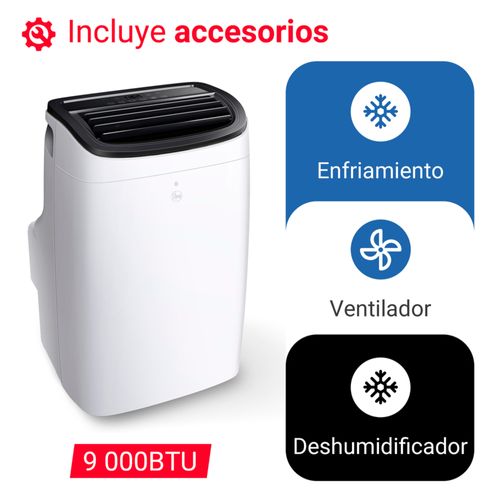 AIRE ACONDICIONADO PORTÁTIL RHEEM PORTATIL 9K BTU - Solo Frio