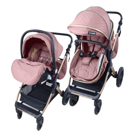 Coche Napoly Baby Cam Portabebe Rosa