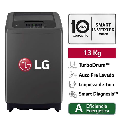 Lavadora LG 13 Kg Carga Superior  WT13BPBK  Negro