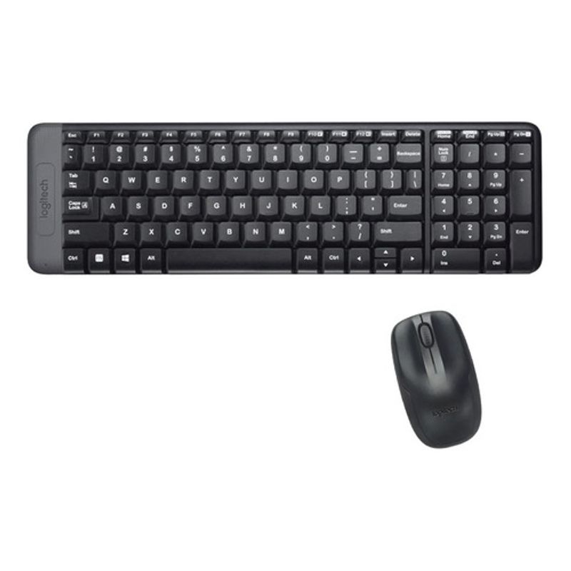 Combo-Teclado-Y-Mouse-Logitech-Mk220-Wireless-Usb-Black