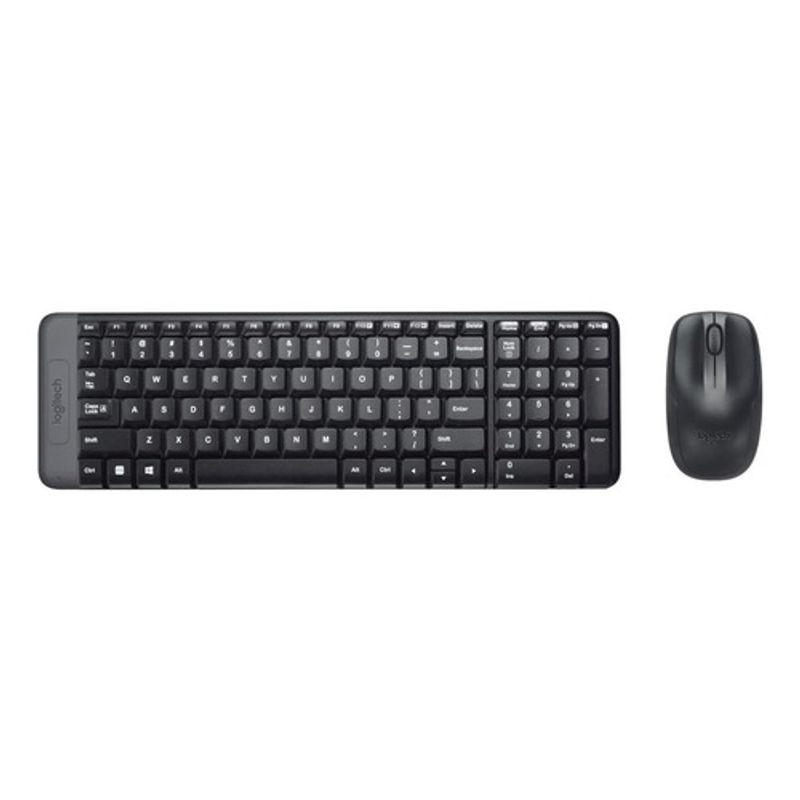 Combo-Teclado-Y-Mouse-Logitech-Mk220-Wireless-Usb-Black