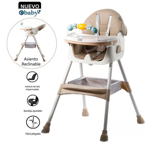 Silla de Comer Ebaby Asiento Reclinable DALI Beige