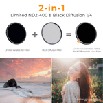 FILTRO-K-F-CONCEPT-BLACK-MIST-1-4---ND2-400-82MM