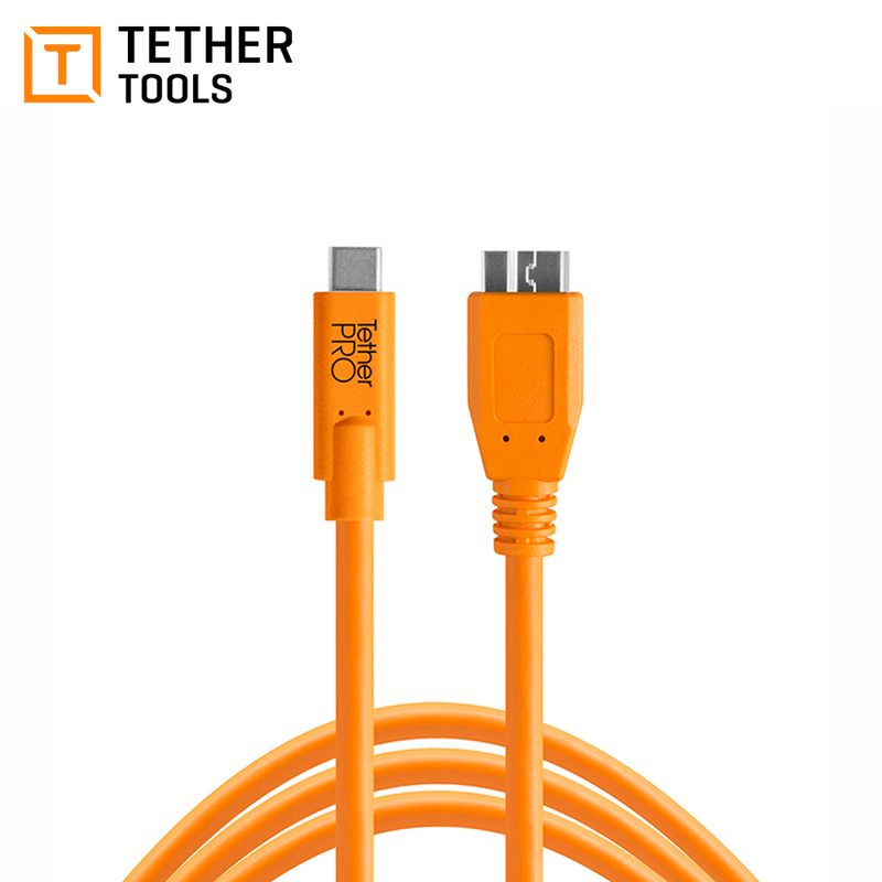 CABLE-TETHER-TOOLS-USB-C-TO-30-MICRO-B--CUC3315-ORG-