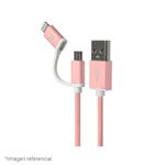 Cable-2-En-1-Klip-Xtreme-KAC-210RG-Con-Conector-Lightning-Rose-Gold--KAC-210RG-