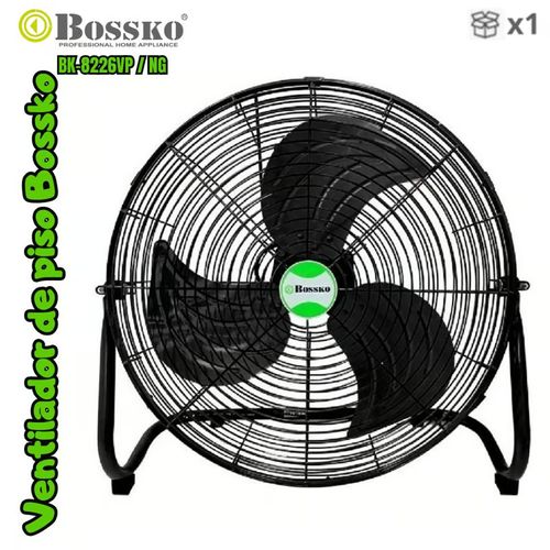 Ventilador de Piso 18" BK-8226VP/NG Negro 200W Metal – Potente, Eficiente (JYA)