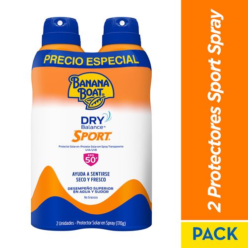 Pack Banana Boat Dry Balance Sport Spf50 170G