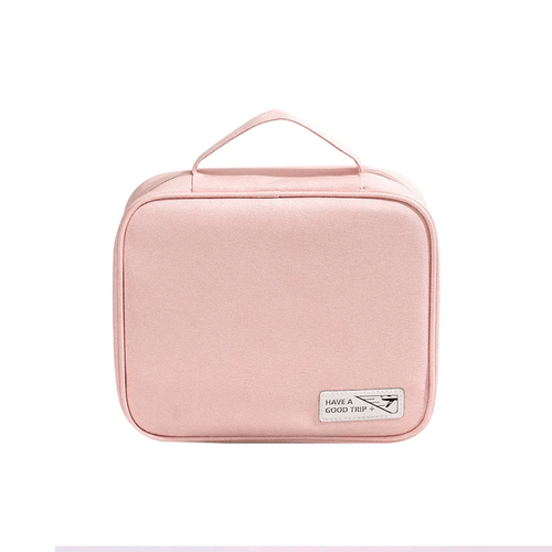 Neceser de Maquillaje Organizador Bolsa Aseo con Asa Rosa