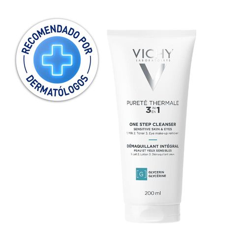 Desmaquillante Vichy Pureté Thermale 3 en 1 para Piel Sensible - Tubo 200 ML