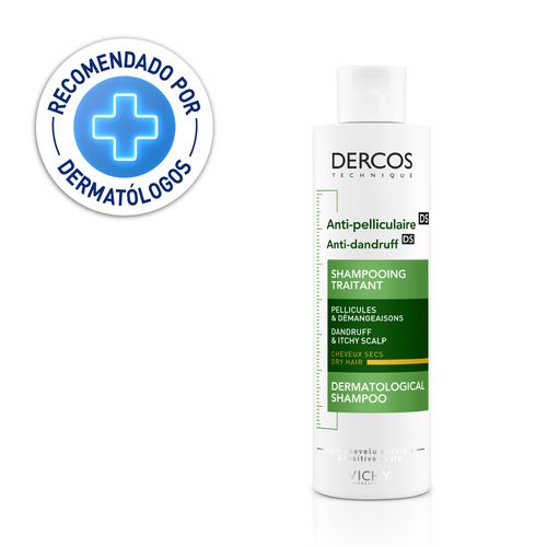 Shampoo Vichy Dercos Anticaspa para Cabello Seco - Frasco 200 ML