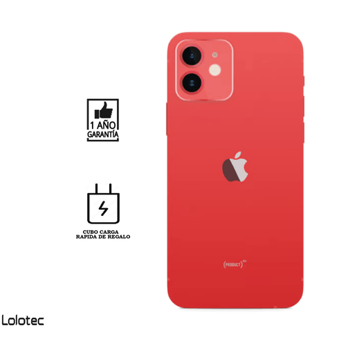 iPhone 12 128 Gb I Reacondicionado Grado B I color: Rojo