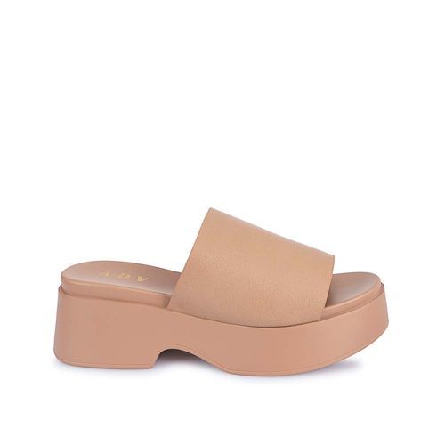 Sandalia Slide Casual ABY-2511 Beige ADV