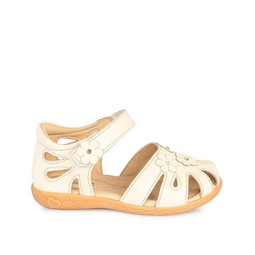 Sandalia D'orsay Casual MIA-2514 Hueso Rabbit Cuero