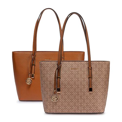 Cartera Tote BRI-CJ2501 Natural/Taupe Briganti