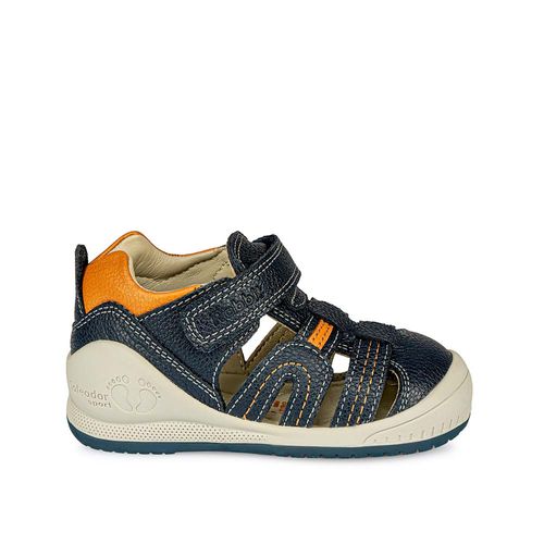 Sandalia Franciscana Casual ALEX-2510 Azul Rabbit Cuero