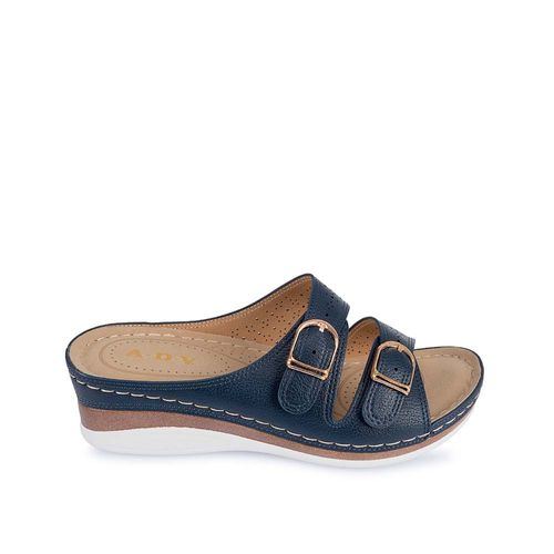 Sandalia Slide Casual ABY-2502 Azul ADV